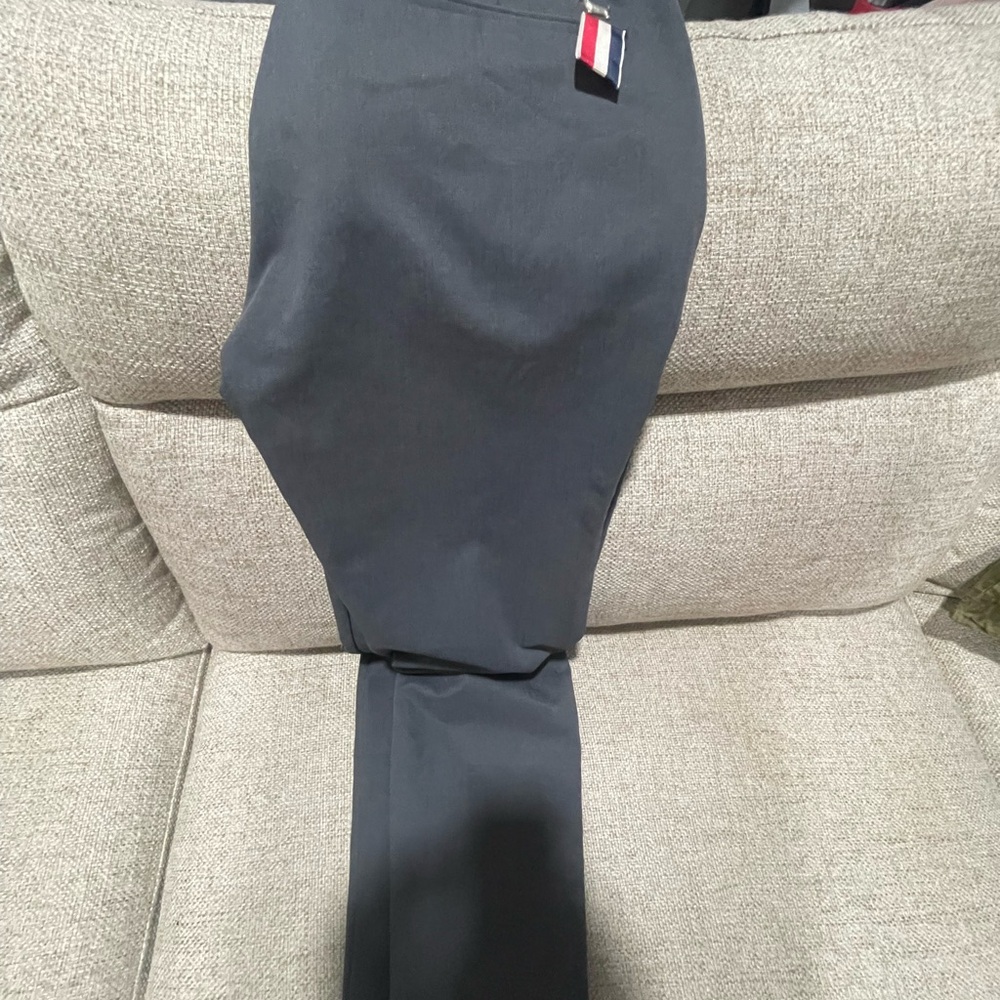 Thom Browne Black Skirt with Signature Tricolor Trim